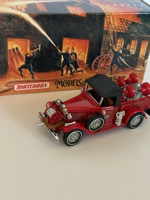 Matchbox 1/43 Scale Diecast YFE12 - 1930 Ford Model A Battalion Chiefs Vehicle - Image 1 of 4