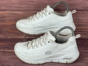 Authentische Skechers/CITY DRIVE/Damen/Arch Fit/Weiß/Silber/Größe 7,5 - Bild 1 von 10
