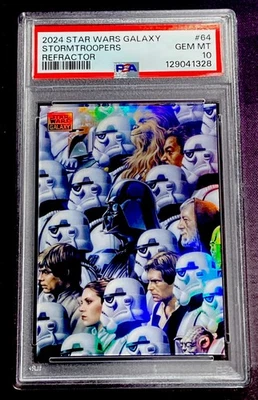 2024 Topps Chrome Star Wars Galaxy #64 STORMTROOPERS REFRACTOR PSA 10 *1328 - Image 1 of 2