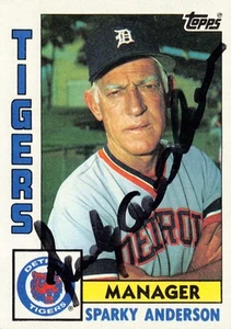 Sparky Anderson autographed Baseball Card 1984 Topps #259 (Detroit Tigers) - Picture 1 of 2