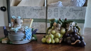 2 Colas Encantadoras Buena Diversión Limpia y Soy Tan Grapeful For You Fitz & Floyd ¡Tan Lindo! - Imagen 1 de 23