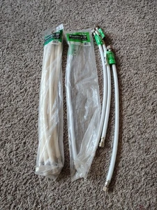 Conectores de grifo blancos 3/8 pulgadas comp por 1/2 pulgada abatibles paquete de 10 - Imagen 1 de 3