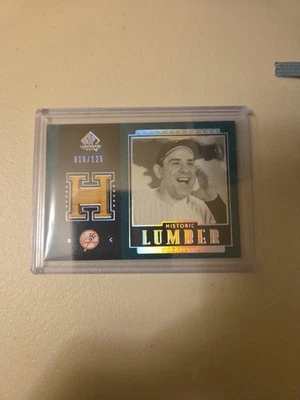 2003 SP legendary Cuts Yogi Berra Historic Lumber  /125 - Image 1 of 2