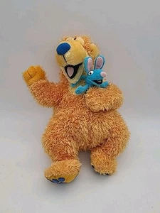 Oso en la gran casa azul 1999 con marioneta de dedo marioneta de peluche aplausos raro 11" - Imagen 1 de 12
