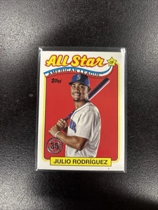 2024 Topps 1989 All Star insert #89ASB-24 Julio Rodriguez 35th Anniversary - Picture 1 of 2