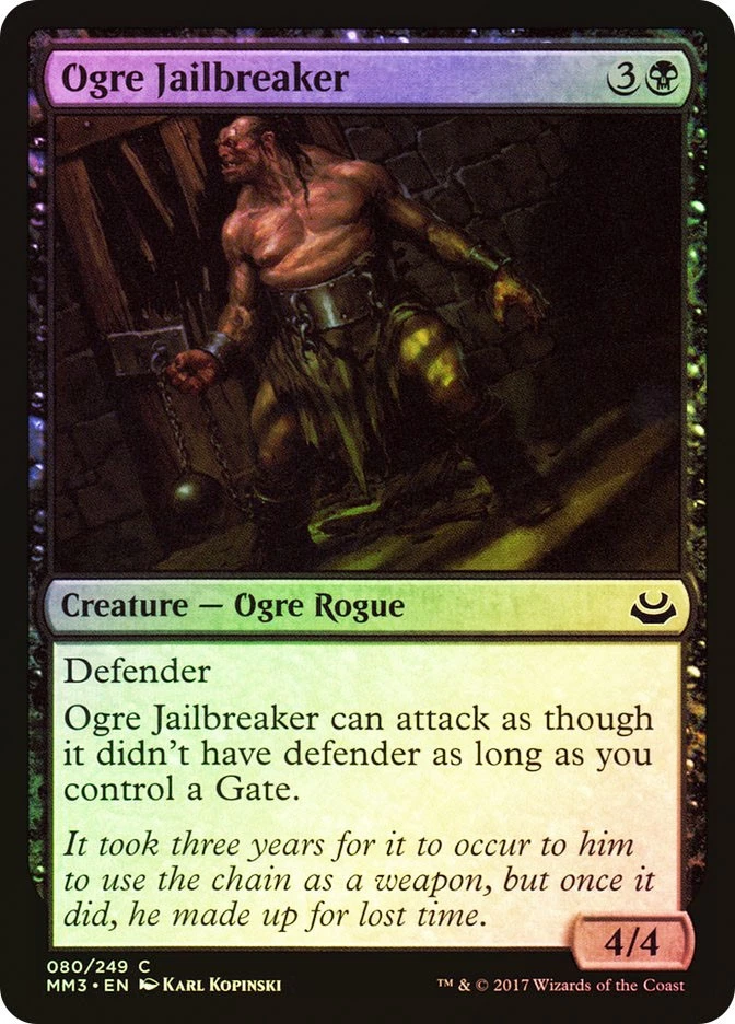 MTG FOIL Ogre Jailbreaker  - Modern Masters 2017 #080 - Image 1 of 1