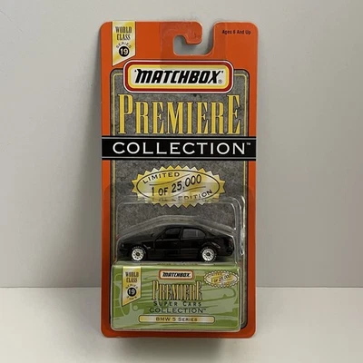 1997 MATCHBOX PREMIERE - WORLD CLASS SUPER CARS - BLACK - BMW 5 SERIES RARE NIB - Image 1 of 4