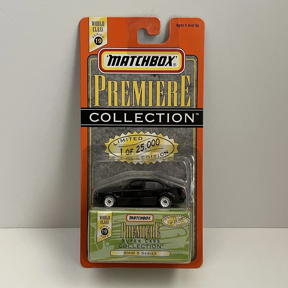 1997 MATCHBOX PREMIERE - WORLD CLASS SUPER CARS - BLACK - BMW 5 SERIES RARE NIB - Image 1 of 4