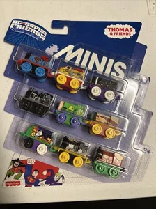 Thomas & Friends DC Super Friends 9 Pack Minis Superman Catwoman Iron Man DMN19 - Picture 1 of 4