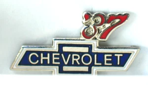 1937 Chevrolet Lapel Pin _ Vintage Chevy Bowtie Hat Tack Pin - Picture 1 of 1