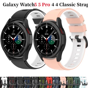 Strap Bracelet Band Silicone For Samsung Galaxy Watch 6 Classic 5 Pro 4 44mm - Picture 1 of 32