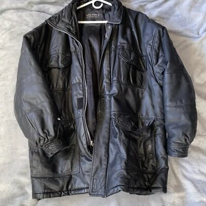 Vintage Wilson’s Leather 2X Leather Jacket *has Paint On It* - Picture 1 of 8