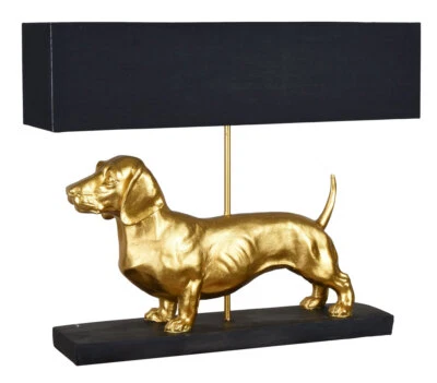 PALAZZO INT Lampada bassotto lampada bassotto oro lampada bassotto lampada per cani lampada da tavolo cane 60 cm