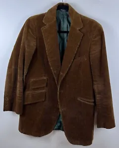 Vintage Polo Ralph Lauren Mens 38/40R Brown Corduroy Blazer Jacket *NO BUTTONS* - Picture 1 of 17