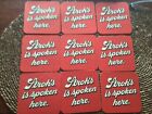 9 VTG STROH'S  BEER COASTERS - FOR BEER LOVERS SINCE 1850  DETROIT MICHIGAN
