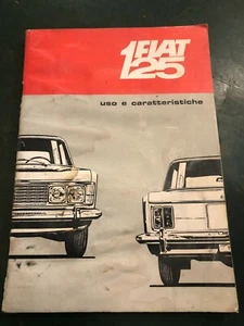 Libretto uso e manutenzione fiat 125 rara ed. provvisoria V/1967 auto epoca - Foto 1 di 12