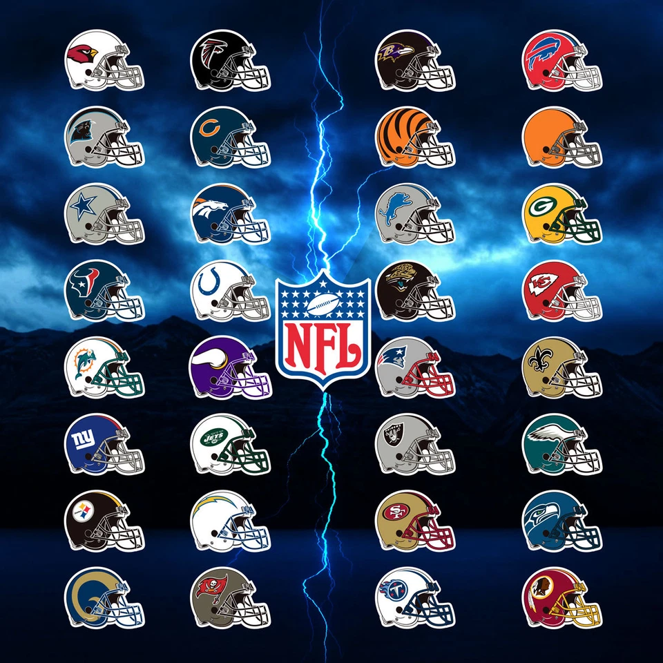 Calcomanía adhesiva NFL logotipo casco - vinilo troquelado impermeable - 5x4 Foto 1 de 1