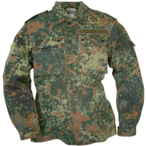 Bundeswehr Feldhemd FLECKTARN TARNFARBEN Bundeswehr VINTAGE Übergangsjacke - Bild 1 von 1