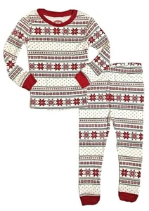 Boy's Toddler Christmas Pajama 2 pc Set LS Sleepwear NWT Winter, Red, Green 3T - Bild 1 von 3