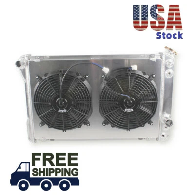 3Row Radiator+2Fan For 1989-1992 Chevrolet Camaro/RS Heritage V6/8 3.1/5.0L - Image 1 of 4