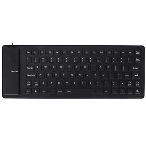 Lightweight Portable Silent Soft Comfortable USB Wired Silicone Keyboard for PC - Picture 1 of 8