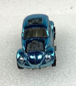 REDLINE custom volkswagen bug ICE blue all ORIGINAL Mattel like foil over chrome