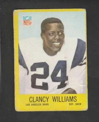1967 Philadelphia #95 Clancy Williams GVG RC Rookie LA Rams 158782 - Image 1 of 2