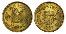 A038, Marocco, 20 Francs 1371 - 1951 aUNC, Mint Luster!