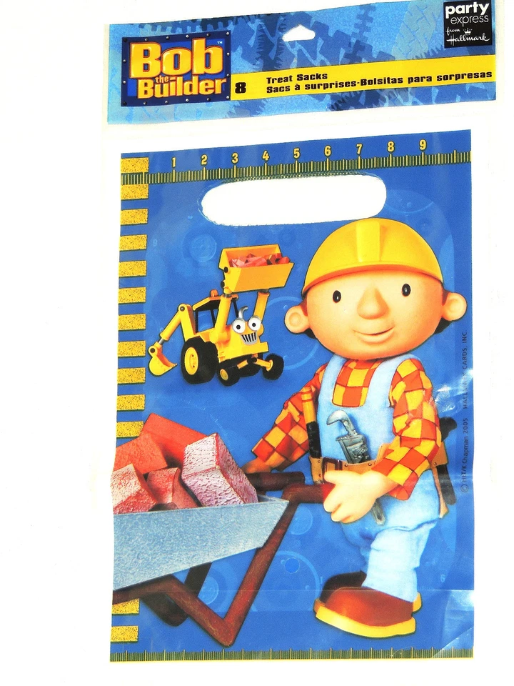 NEW  ~BOB THE BUILDER ~  8 LOOT BAGS PARTY SUPPLIES - Image 1 of 1