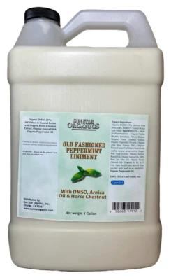 Loción Sun Star Organics Peppermint Liniment MSM - 1 galón Foto 1 de 3