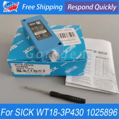 Novo Sensor Refletivo Fotoelétrico Para SICK WT18-3P430 1025896 10-30VDC 200mA - Imagem 1 de 4