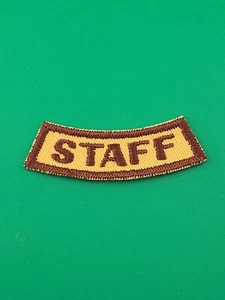 Staff Brown & Yellow Rocker Segment Patch BSA Boy Scouts Of America NEW - Bild 1 von 2