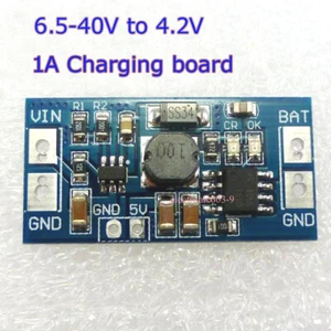 2pc DC 6.5-40V Charging board 9V 12V 24V to 4.2V Buck Charger Solar Car 18650 - Picture 1 of 5