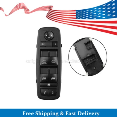 Interruptor de ventana eléctrica principal delantero izquierdo para Jeep 2011-16 Dodge Journey 68084001AB Foto 1 de 4