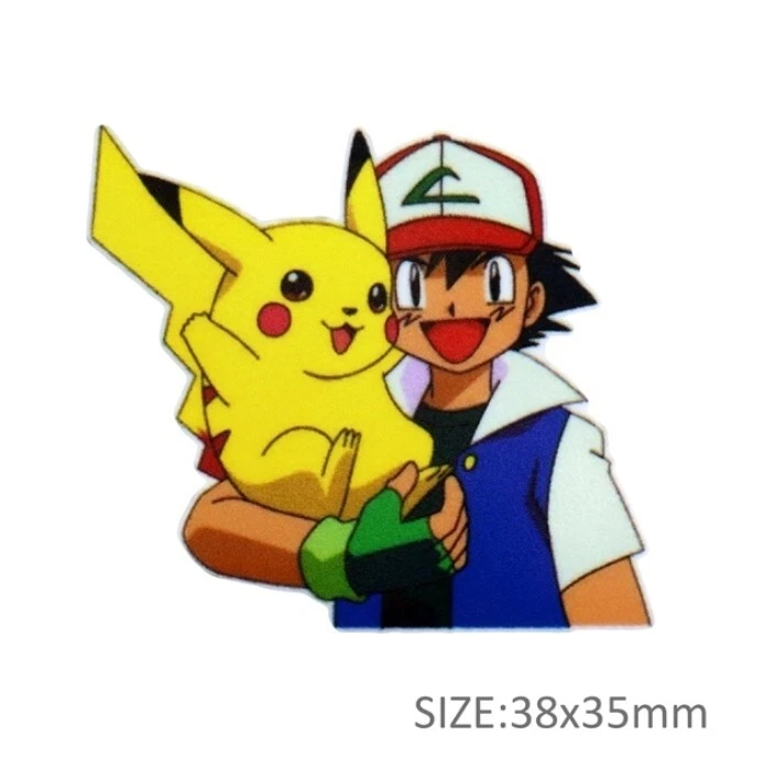 Lazo de pelo de resina plana central con respaldo plano 1046422 anime de dibujos animados 5 piezas Foto 1 de 1