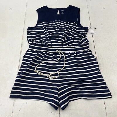 Mameluco Sonoma azul a rayas con cordón sin mangas para mujer talla X-grande NUEVO Foto 1 de 4