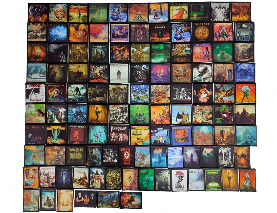 EPIC METAL 10pcs/Lot Random Mix Sew-On Patches Vest, Printed Patch - Image 1 of 1