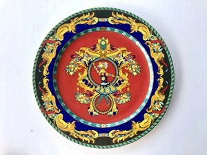 Piatto porcellana Le Roi Soleil Rosenthal Versace dipinto oro cantato vintage - Foto 1 di 10