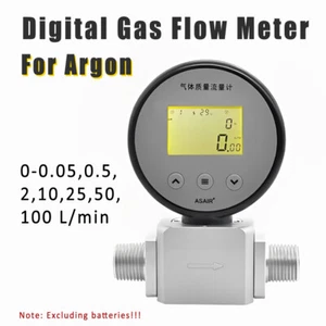 50ML-100L/Min Digital Argon Gas Flow Meter Tester Mini Gas Mass Flow Rate Meter - Picture 1 of 15