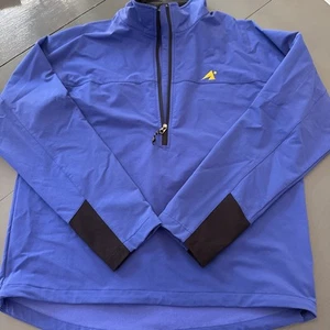 Men's size Large Eastern Mountain Sports EMS Blue Wind Jacket - Picture 1 of 8