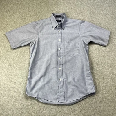 Vintage Gant Shirt Mens 15 Oxford Club Half Sleeve Blue USA Short Sleeve - Image 1 of 4