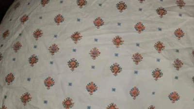 Sábana Ajustable Chaps Home Talla Queen Doblar Con Naranja Azul Azteca Suroeste Foto 1 de 4