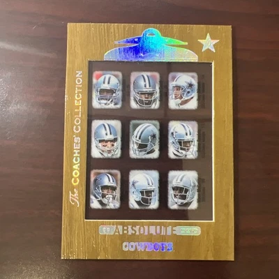 1999 Playoff Absolute SSD Dallas Cowboys Coaches' Collection Gold /500 No. 138 - Image 1 of 4