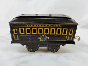 Vintage Prewar Overland Flyer B&O RR Metal Passenger Train Car O Gauge Rare VG - Picture 1 of 7