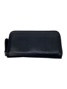 BOTTEGA VENETA Long Wallet Round Zip Long Wallet Leather Black - Picture 1 of 7