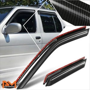For 96-04 Nissan Pathfinder Infiniti QX4 Tape-on Window Visors Sun Rain Guards - Picture 1 of 7