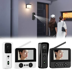 Video Intercom Doorbell 4 3 Inch Wireless System with External Antenna - Picture 1 of 26