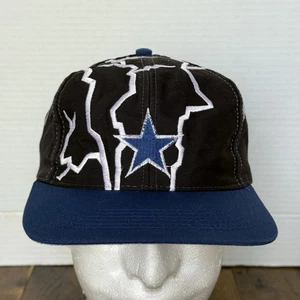 Vtg 90s Dallas Cowboys Drew Pearson Lightning Bolt Snapback Hat NFL - Picture 1 of 6
