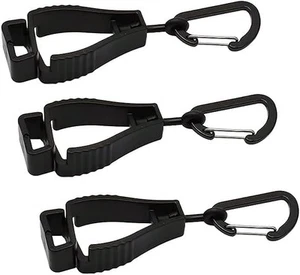 3pcs Glove Grabber Clip Holder Work Safety Keeper Guard Labor Black - Picture 1 of 7