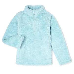 Wonder Nation Giacca Pullover Bambina Quarto Zip Comoda Morbida Peluche NUOVO - Foto 1 di 7